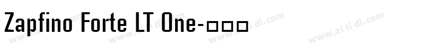 Zapfino Forte LT One字体转换